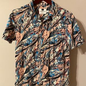 Topman Swirl Collared Tee